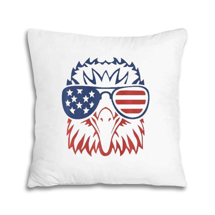 Patriotic Eagle 4Th Of July Usa American Flag Pillow