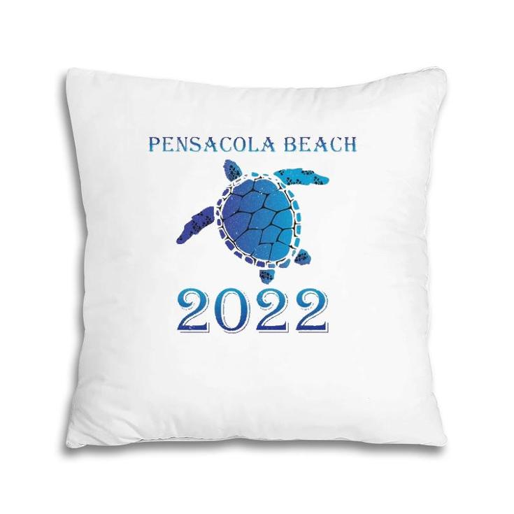 Pensacola Beach Florida Spring Break 2022 Sea Turtle Pillow