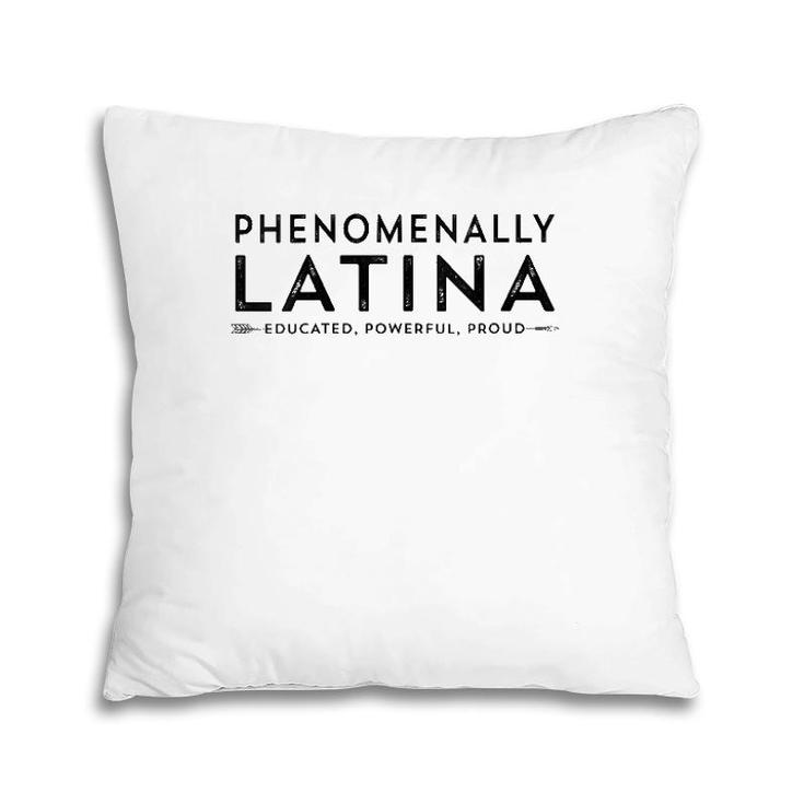 Phenomenally Latina Educated Powerful Proud Hispanic Mujer V-Neck Pillow