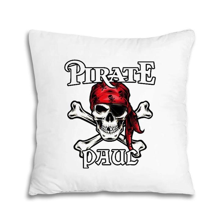 Pirate Paul Pirate Halloween Costume Pillow