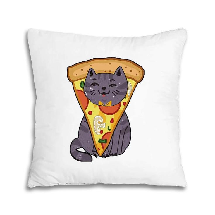 Pizza Cat Foodie Pet Lover Pillow