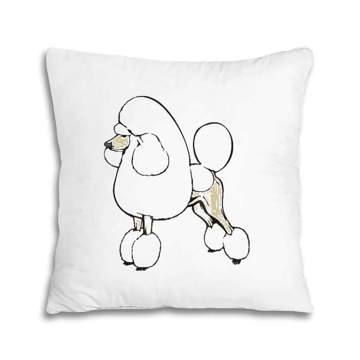 Poodle Dog Breed Gift For Animal Dogs Fan Lover Pillow
