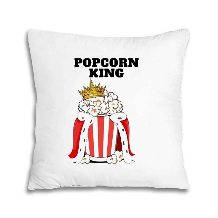 Popcorn King Mens Popcorn Lover  Cute Popcorn Pillow