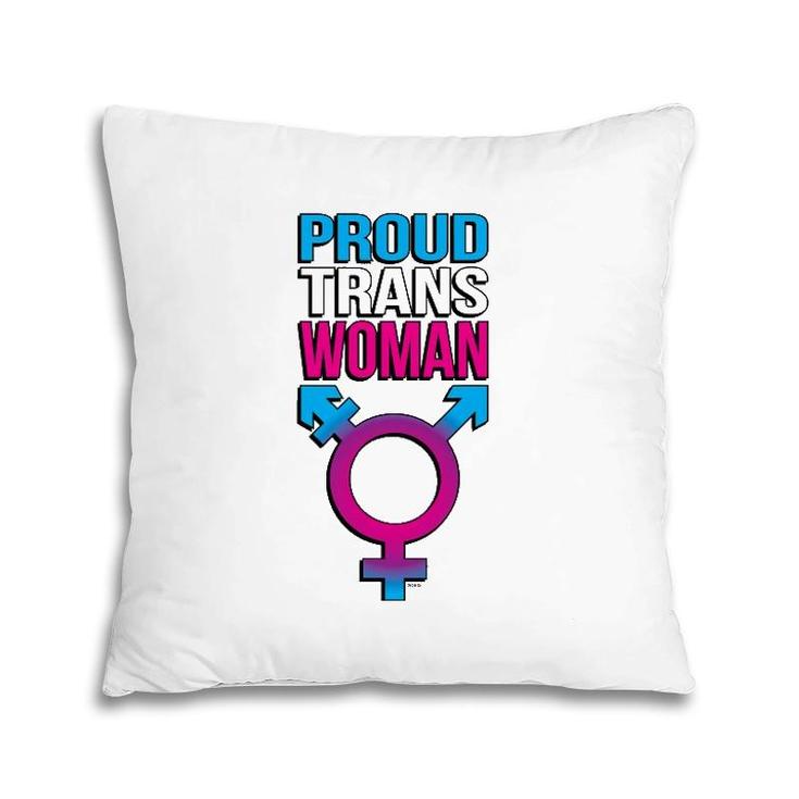Proud Trans Woman Transgender Pride Pillow
