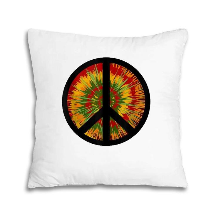 Psychedelic Trip Peace Sign 60'S 70'S Pillow