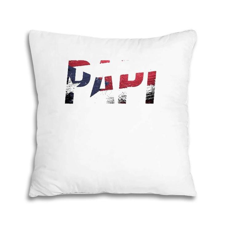 Puerto Rico Patriotic Papi Pride Pillow