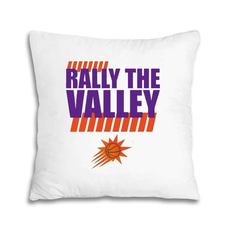 Rally In The Phx Valley Phx Az Basketball Pillow