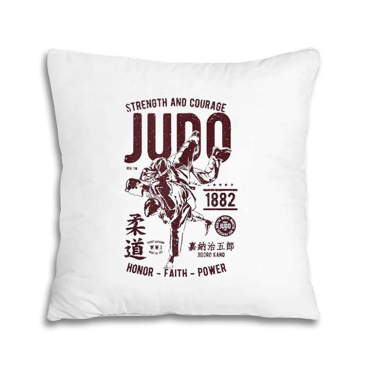 Retro Judovintage Judo  Pillow