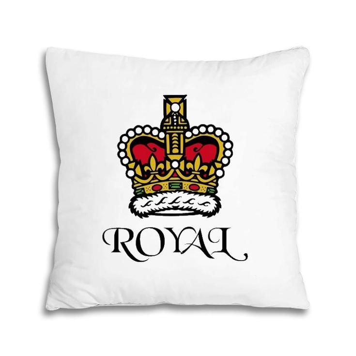 Royal Crown Of King Queen Pillow