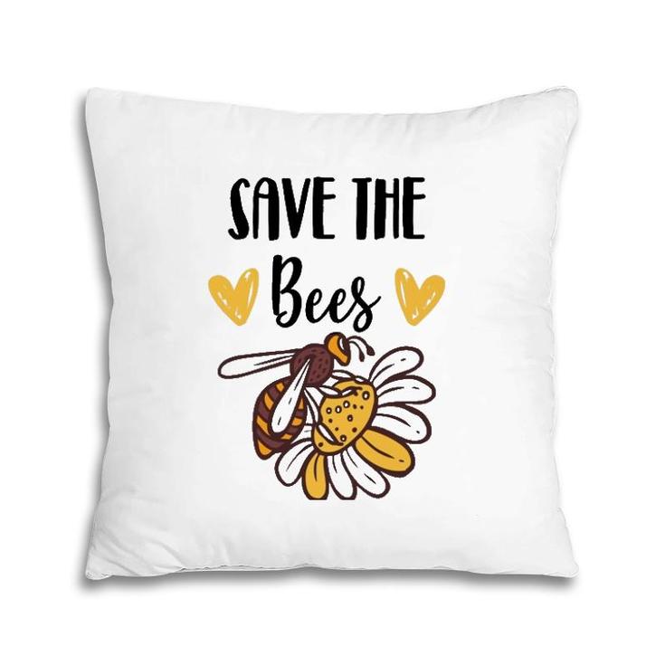 Save The Bees Honey Environmentalist Pullover Pillow