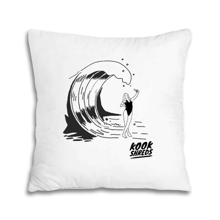 Selfie Slam Kook Shred Surfing Pillow