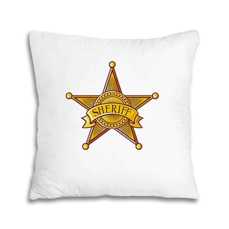 Sheriff Badge Uniforms Costume Gift Pillow