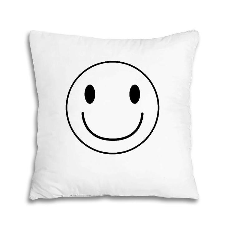 Smiley Face Emoticon Happy Face Men's Smiley Face Pillow Mazezy
