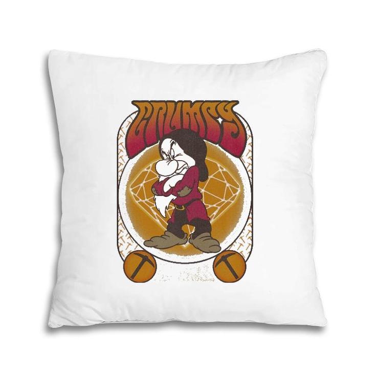 Snow White & The Seven Dwarfs Grumpy Seventies Poster Pillow