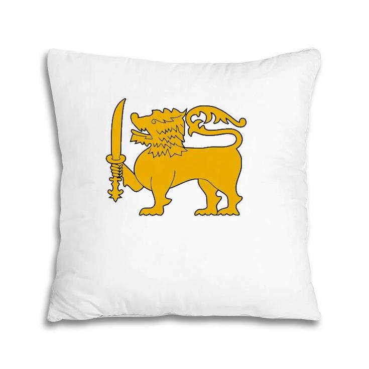 Sri Lanka Lion Flag Sinha Flag Pillow