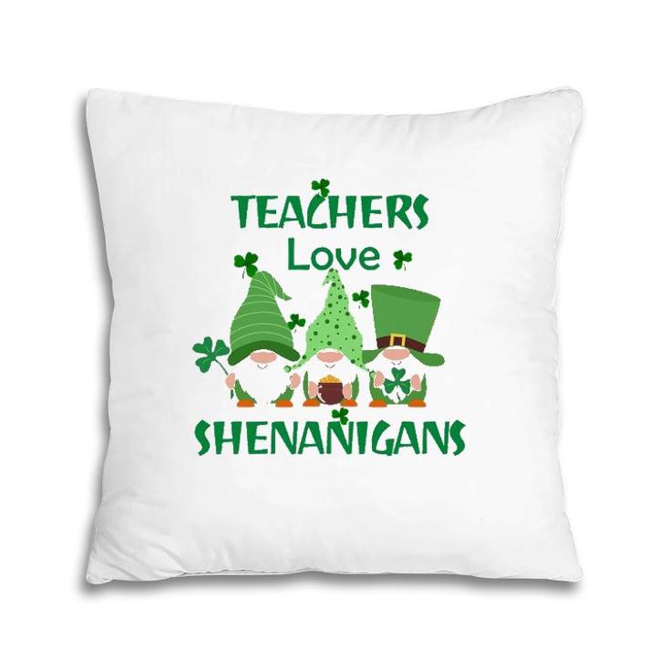 St Patrick's Day S His And Hers Four Leaf Clover Teacher Pillow