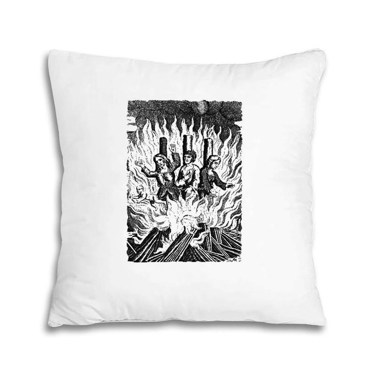 Stay Lit Witches Funny Pagan Occult Pillow