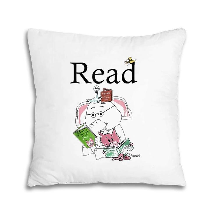 Teacher Library Read Book Club Piggie Elephant Pigeons Pillow