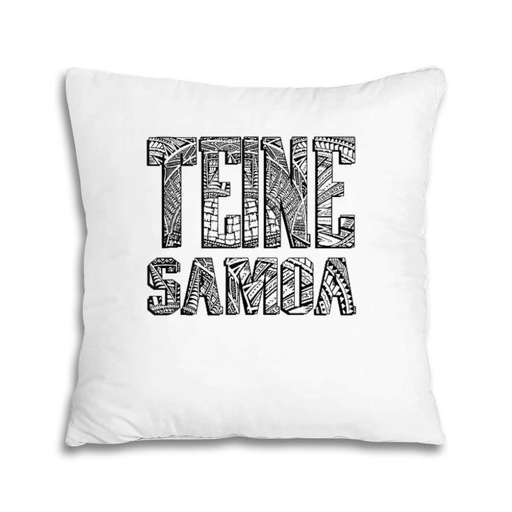 Teine Samoa - Samoan Designs Clothing  Pillow