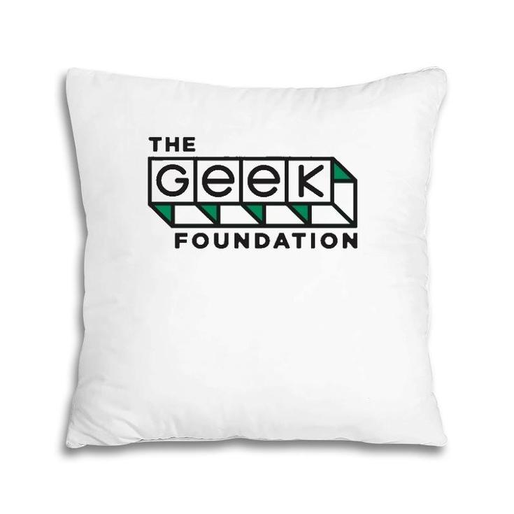 The Geek Foundation Techie Gift Green Pillow