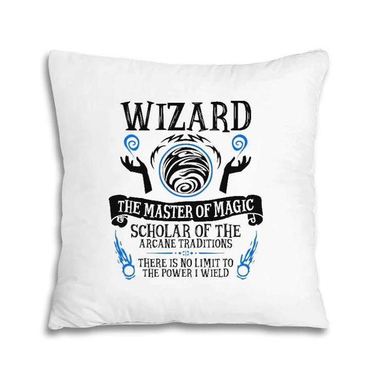 The Wizard Fantasy Rpg Tabletop Rpg Ttrpg D20 Ver2 Pillow