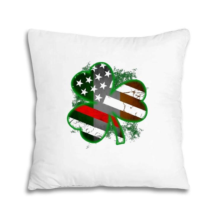 Thin Red Line St Patrick's Day Honoring Firefighters Pillow
