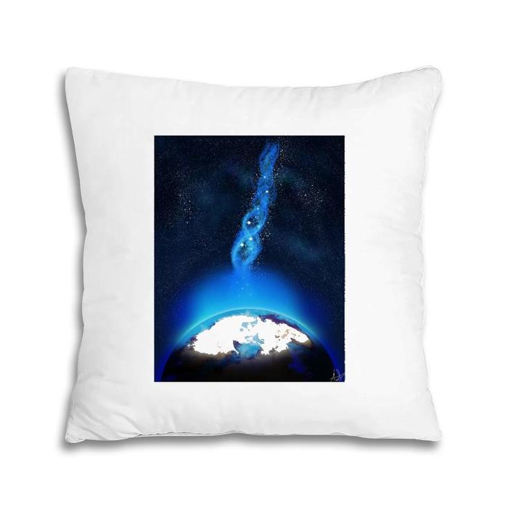 Time And Space Vintage Pillow