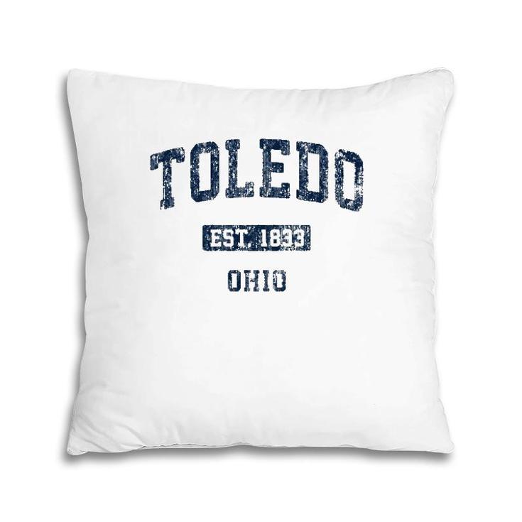 Toledo Ohio Oh Vintage Design Pillow