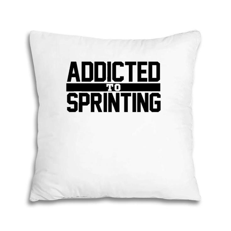 Track And Field Sprinters Sprinting Pillow