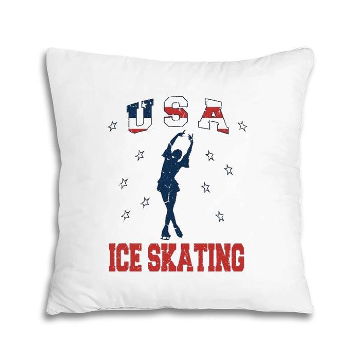 Usa Ice Skating Dance Support Pillow