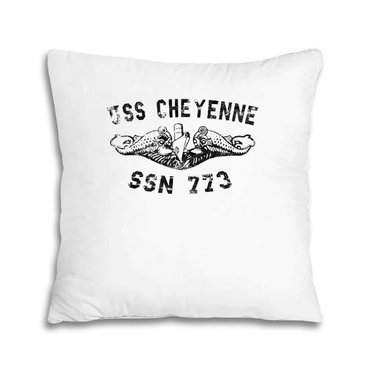 Uss Cheyenne Ssn 773 Attack Submarine Badge Vintage Pillow