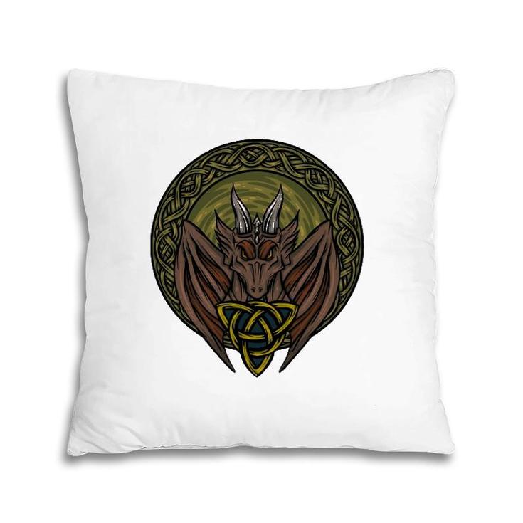 Viking Dungeon Norwegian Dragon Lover Celtic Dragon Pillow