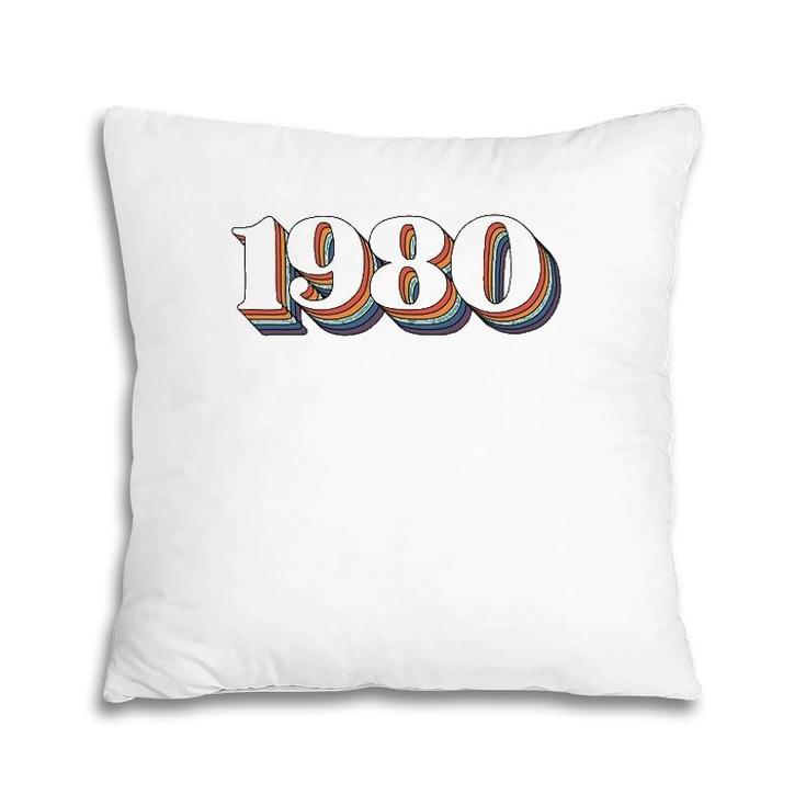 Vintage 1980 Birthday S For Women Retro Gift For Wife Pillow