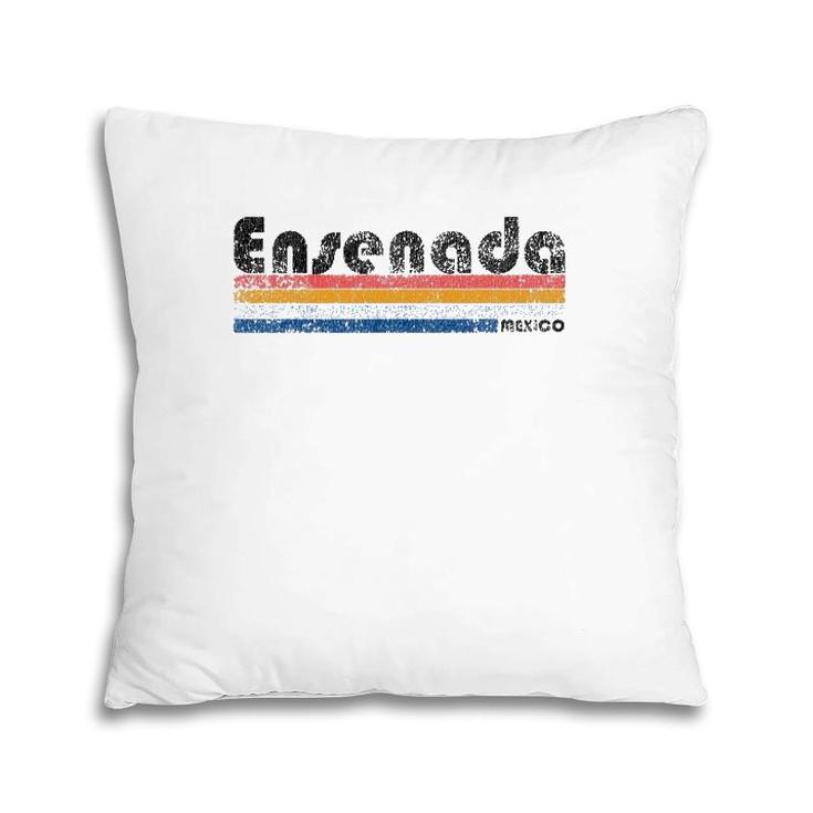 Vintage 1980S Style Ensenada Mexico Pillow