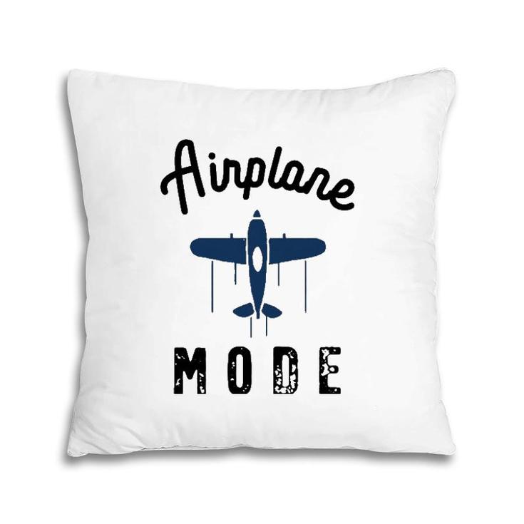 Vintage Airplane Mode Pilot Flight Attendant Summer Travel Pillow