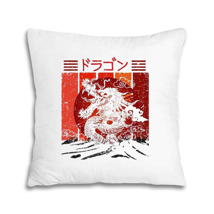 Vintage Dragon Japanese Culture Dragon Japan Pillow