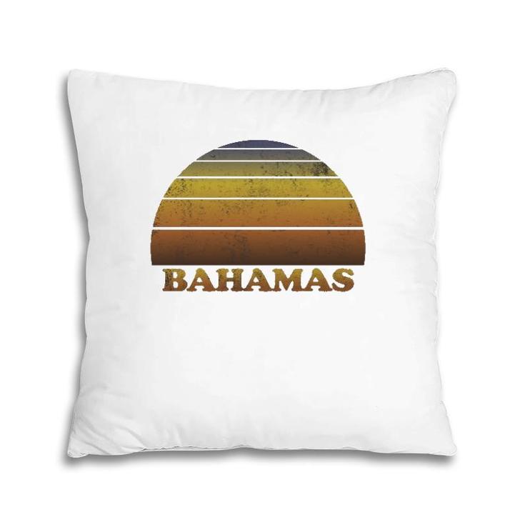 Vintage Retro Bahamas  Pillow