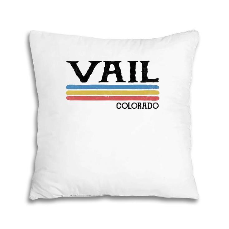 Vintage Vail Colorado Co Souvenir Gift  Pillow