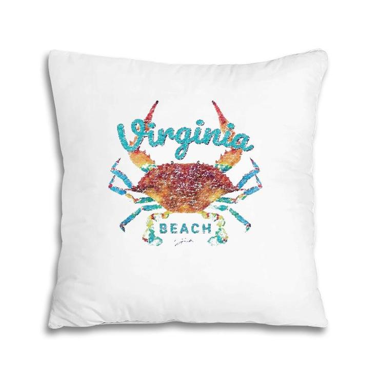 Virginia Beach Va Blue Crab Pillow