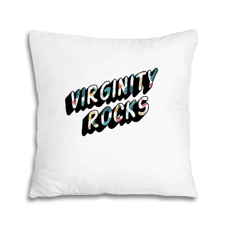 Virginity Mens & Womens Rocks Original Trendy Summer Pattern Pillow