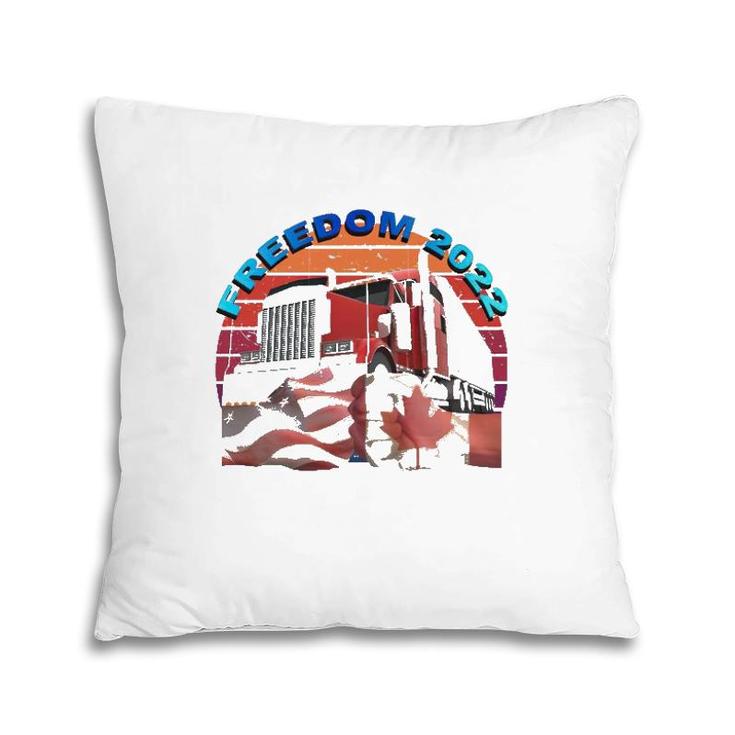 We The People Freedom 2022 Truck Drivers United Pillow