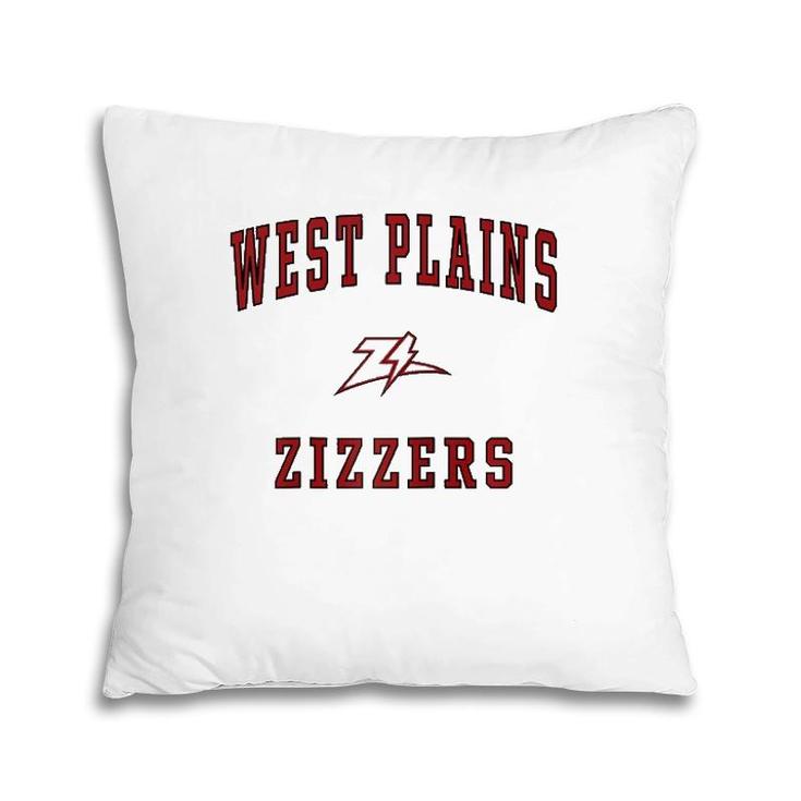 West Plains High School Zizzers Raglan Baseball Tee Pillow