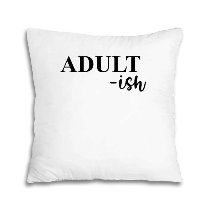 Womens Adult-Ish Dark V-Neck Pillow