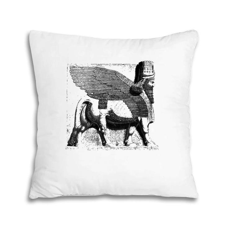 Womens Assyrian Winged Bull Lamassu Iraq Iran Souvenir  Pillow