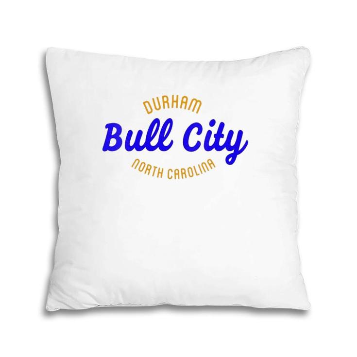 Womens Bull City Durham North Carolina V-Neck Pillow