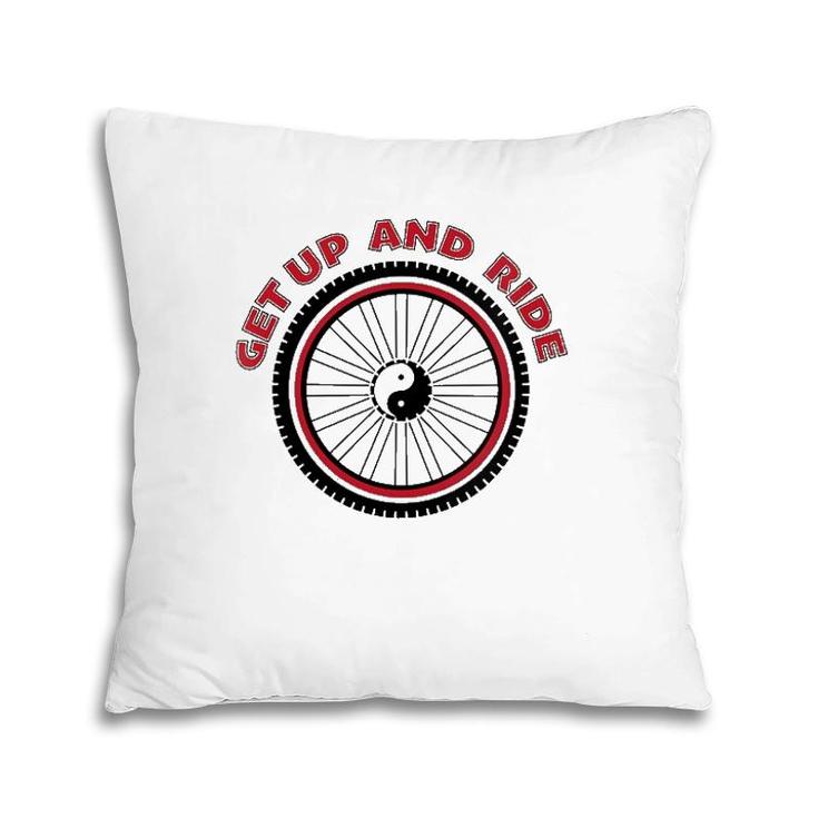 Womens Get Up And Ride The Gap And C&O Canal Book  Pillow