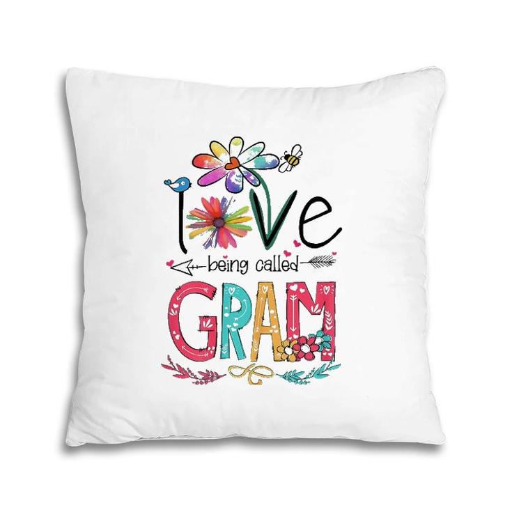 Womens I Love Being Called Gram Sunflower Gifts Pillow