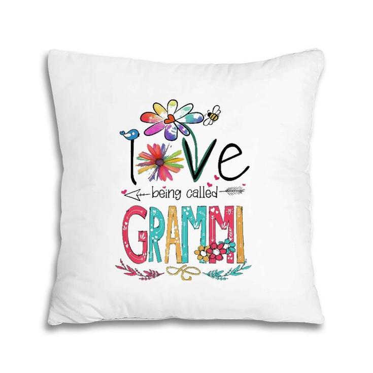 Womens I Love Being Called Grammi Sunflower Gifts Pillow