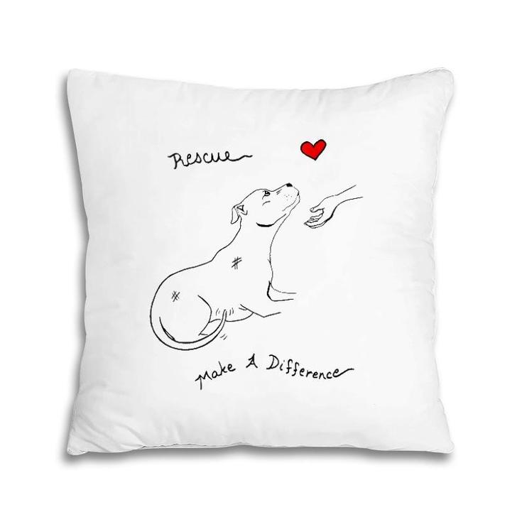Womens Pitbull Dog Rescue Foster & Adopt Pit Bull Lover  Pillow