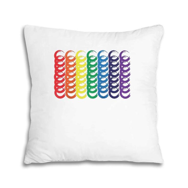 World Gay Pride Equality & Unity Lgbtqia Love Rainbow Flag  Pillow